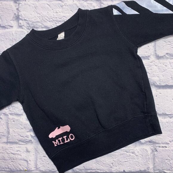 Rabbit Skins 'Milo' Sweatshirt in Black - Picture 2 of 5